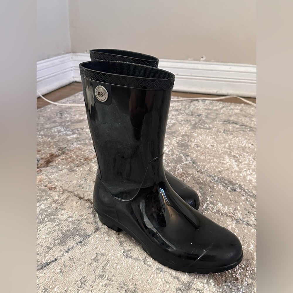 UGG Black Rain Boots